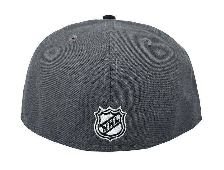 Los Angeles Kings Fitted New Era 59Fifty 30th Anniversary Script Charcoal Black Cap Hat Grey UV - THE 4TH QUARTER