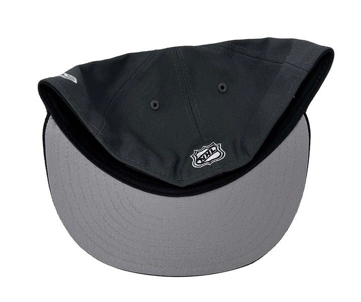 Los Angeles Kings Fitted New Era 59Fifty 30th Anniversary Script Charcoal Black Cap Hat Grey UV - THE 4TH QUARTER
