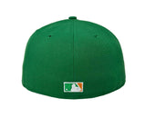 Los Angeles Dodgers Fitted New Era 59FIFTY 1981 World Series Kelly Green Cap Hat Grey UV