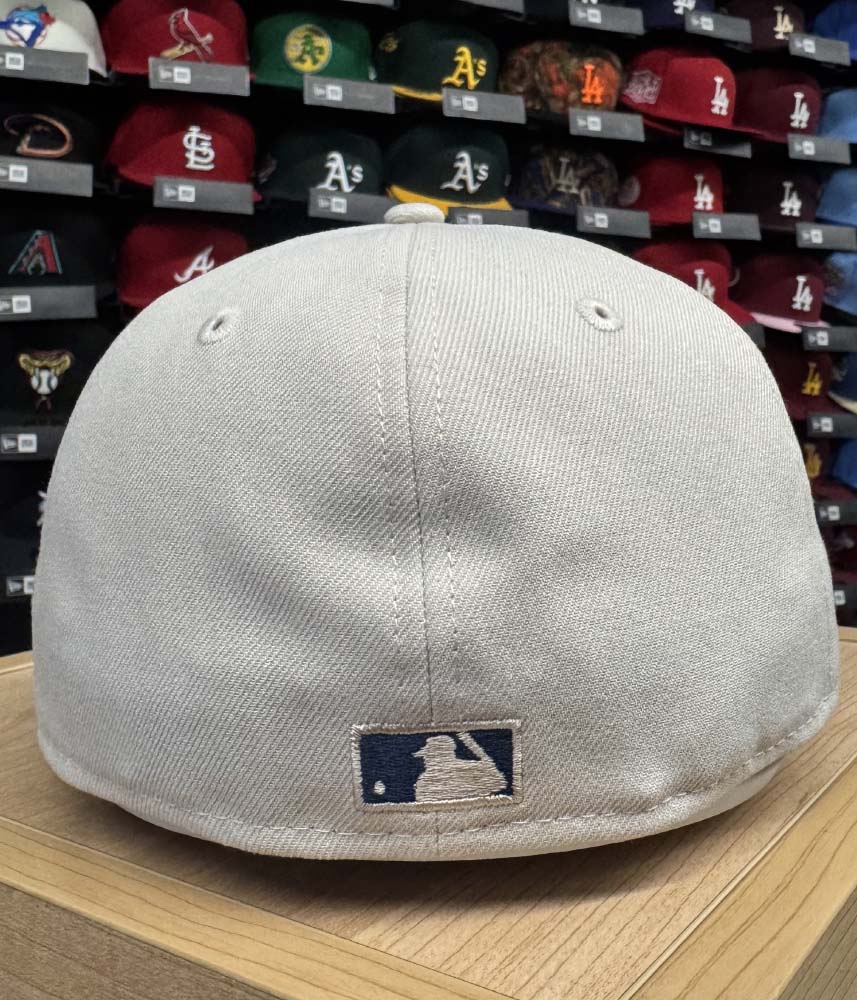 Milwaukee Brewers Cerveceros Fitted New Era 59Fifty Stone Ocean Cap Hat Grey UV