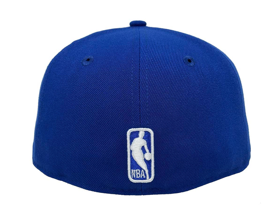 Los Angeles Lakers New Era 59Fifty Block Royal Blue Fitted Hat Cap Grey UV - THE 4TH QUARTER