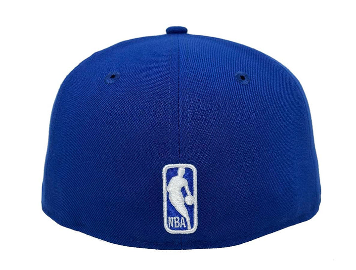 Los Angeles Lakers New Era 59Fifty Block Royal Blue Fitted Hat Cap Grey UV - THE 4TH QUARTER