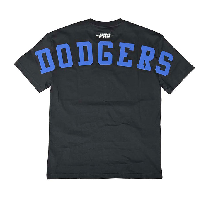 Los Angeles Dodgers Mens T-Shirt Pro Standard Blue Wingspan Black Tee - THE 4TH QUARTER