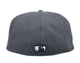 Los Angeles Dodgers Fitted New Era 59FIFTY Graphite Metallic Cap Hat Grey UV