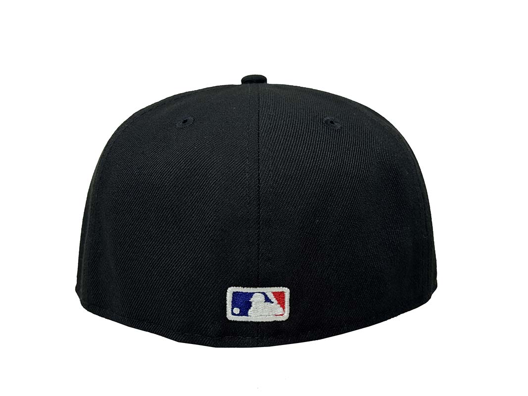 Los Angeles Dodgers New Era Fitted 59Fifty Dodger Dog Mascot Black Cap Hat Blue UV - THE 4TH QUARTER