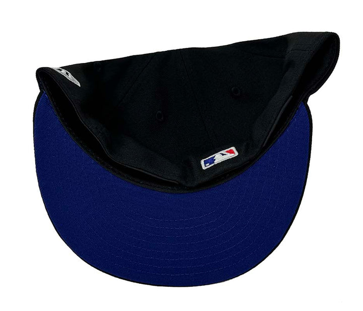 Los Angeles Dodgers New Era Fitted 59Fifty Dodger Dog Mascot Black Cap Hat Blue UV - THE 4TH QUARTER
