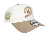 Los Angeles Dodgers Snapback 9FORTY New Era A-Frame 40th Anni Chrome Camel Cap Hat Chrome UV