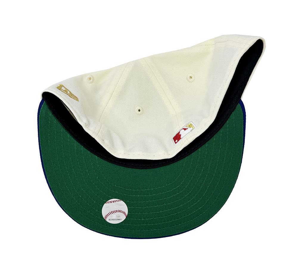 Los Angeles Dodgers Fitted New Era 59Fifty 1984 Olympic Chrome Blue Hat Green UV - THE 4TH QUARTER