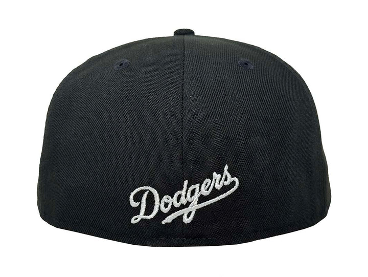 Dodgers Fitted New Era 59FIFTY Day of the Dead Sugar Skull Black Cap Hat Grey UV - THE 4TH QUARTER