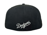 Dodgers Fitted New Era 59FIFTY Day of the Dead Sugar Skull Black Cap Hat Grey UV