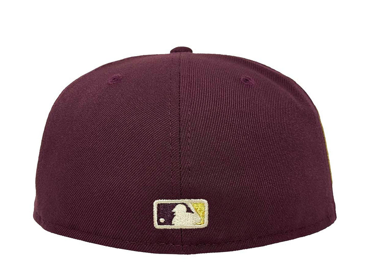 Los Angeles Dodgers New Era 59Fifty Ivory Logo 84 Olympic Maroon Fitted Green UV - THE 4TH QUARTER