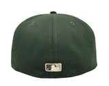 Los Angeles Dodgers Fitted 59FIFTY New Era Ivory Logo Seaweed Green Brown Cap Hat Camel UV