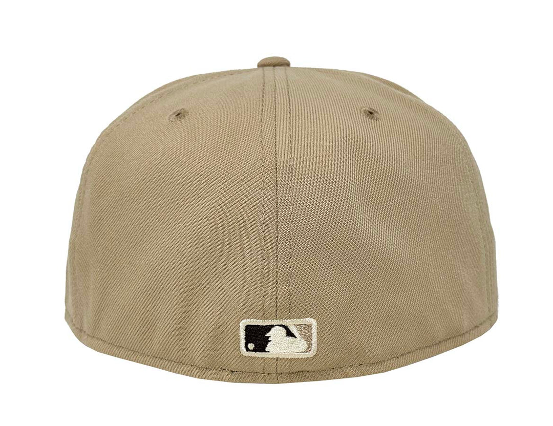 Los Angeles Dodgers Fitted 59FIFTY New Era Ivory Logo Camel Cap Hat Walnut UV - THE 4TH QUARTER