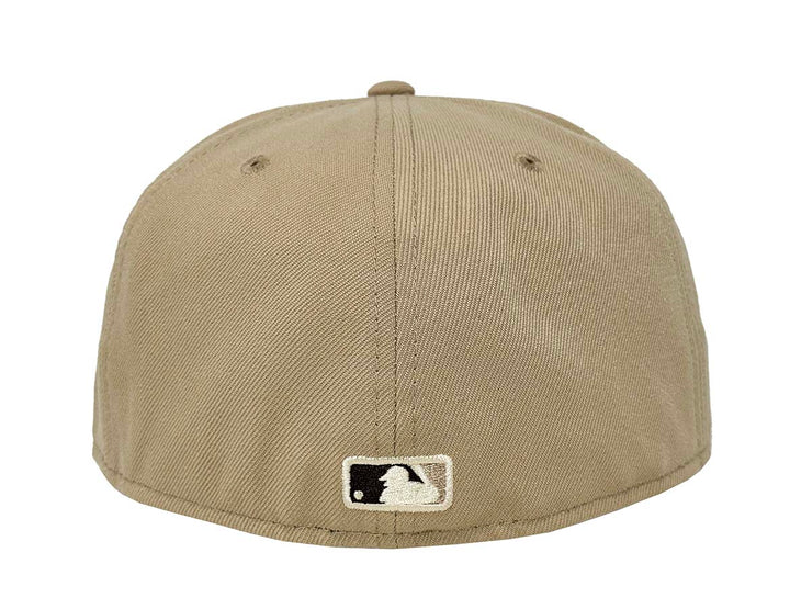 Los Angeles Dodgers Fitted 59FIFTY New Era Ivory Logo Camel Cap Hat Walnut UV - THE 4TH QUARTER