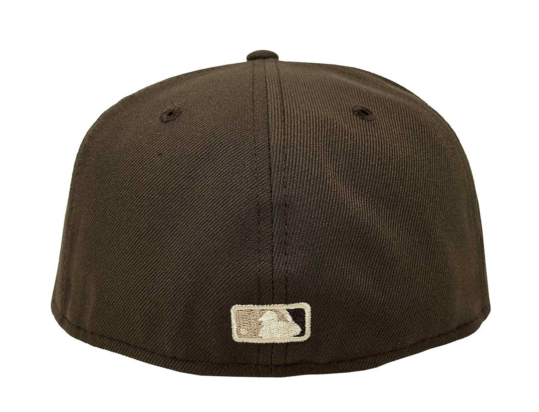 Los Angeles Dodgers Fitted 59FIFTY New Era Ivory Logo Brown Cap Hat Camel UV - THE 4TH QUARTER