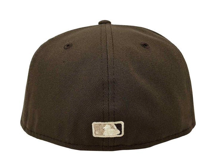 Los Angeles Dodgers Fitted 59FIFTY New Era Ivory Logo Brown Cap Hat Camel UV - THE 4TH QUARTER