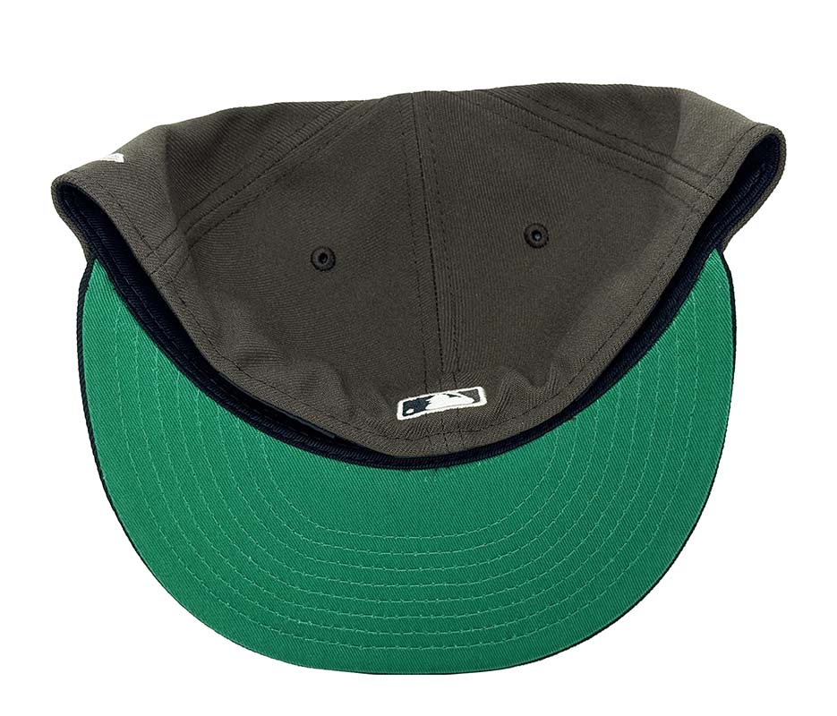 Los Angeles Dodgers Fitted 59FIFTY New Era Ivory Logo Brown Black Cap Hat Green UV - THE 4TH QUARTER