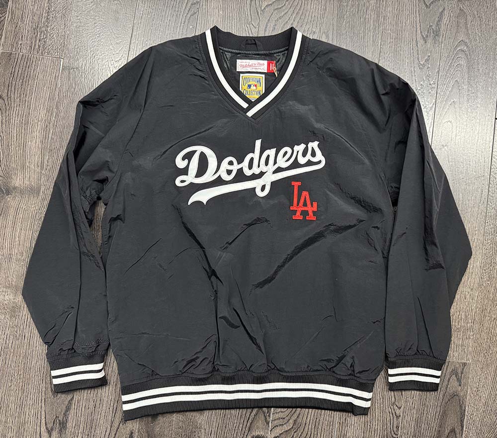 Los Angeles Dodgers Mens Jacket Pullover Mitchell & Ness
