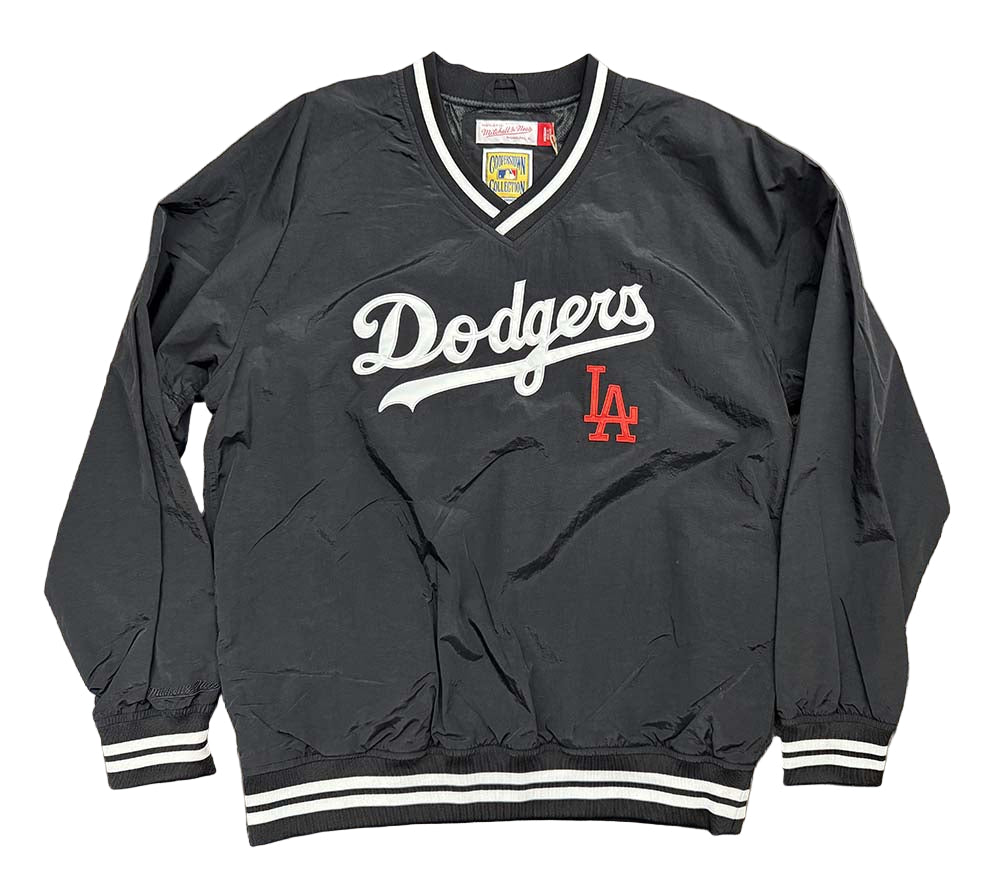 Los Angeles Dodgers Mens Jacket Pullover Mitchell & Ness Wordmark