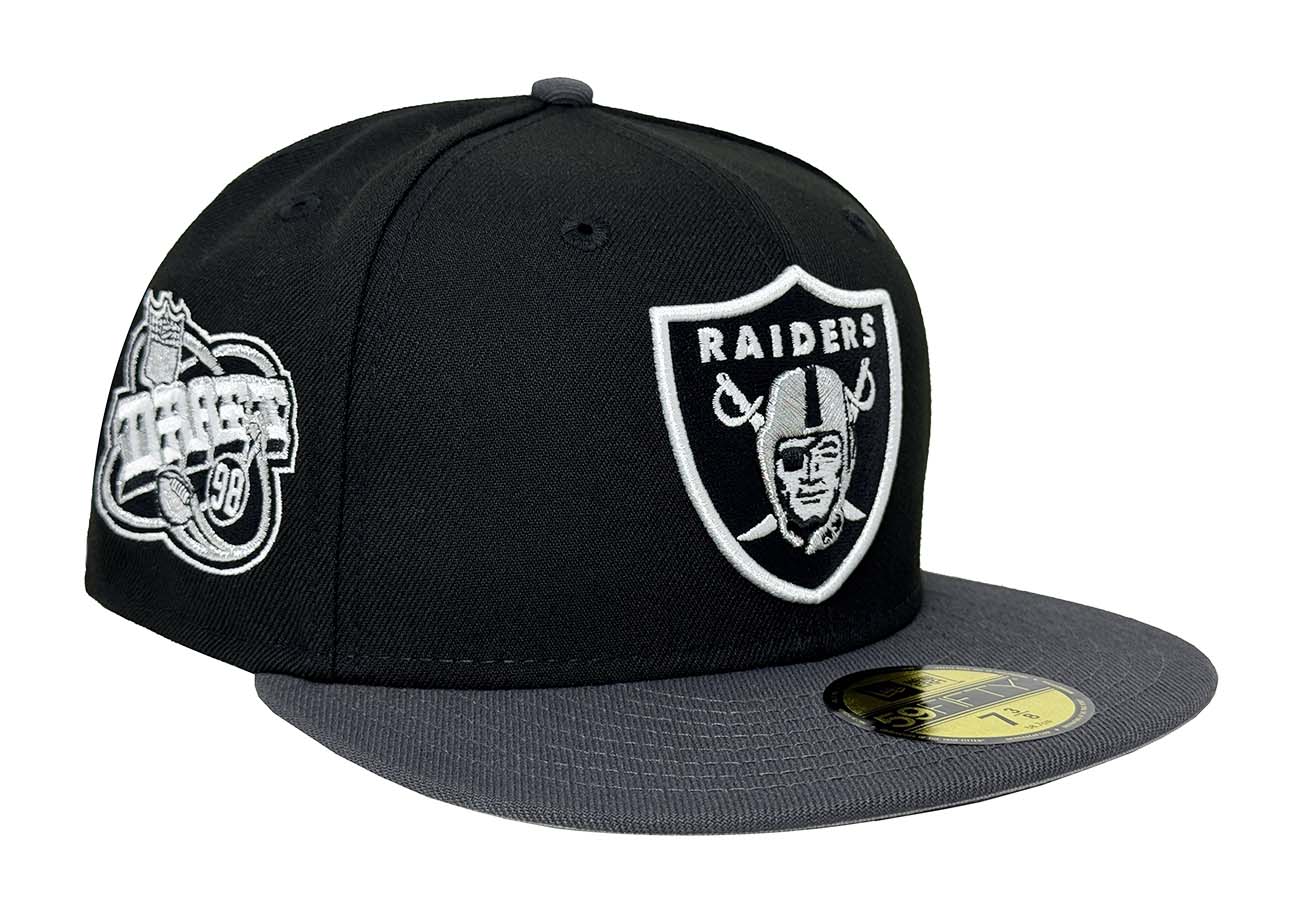 K*s様 RAIDERS 黒 キャップ Raiders Fitted New Era 59Fifty 98 Draft Black Graphite Grey Hat