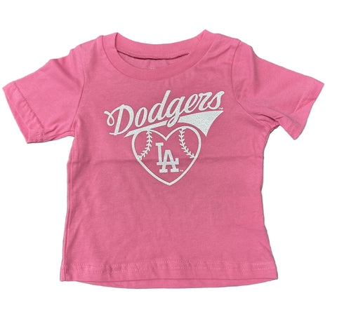 Los Angeles Dodgers Kids T-Shirt Pink Girls (4-7) Tee