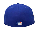 Los Angeles Dodgers Fitted New Era 59fifty 75th Anniversary WS Blue Cap Hat Orange UV