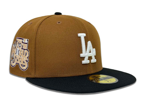 Los Angeles Dodgers Fitted New Era 59Fifty 75th Anniversary Cap Hat Grey UV