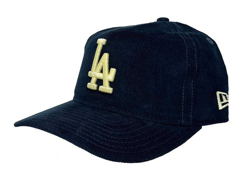 Los Angeles Dodgers Snapback New Era 19TWENTY Adjustable A-FRAME Corduroy Hat Cap Navy
