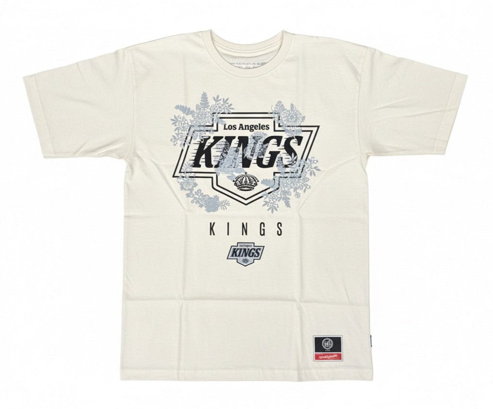 Los Angeles Kings Mens T-Shirt Mitchell & Ness Morning Haze Tee Natural - THE 4TH QUARTER