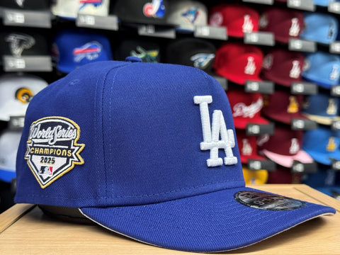 Los Angeles Dodgers Snapback New Era 2025 World Series Champions 9Fifty A-Frame Adjustable Hat - Blue