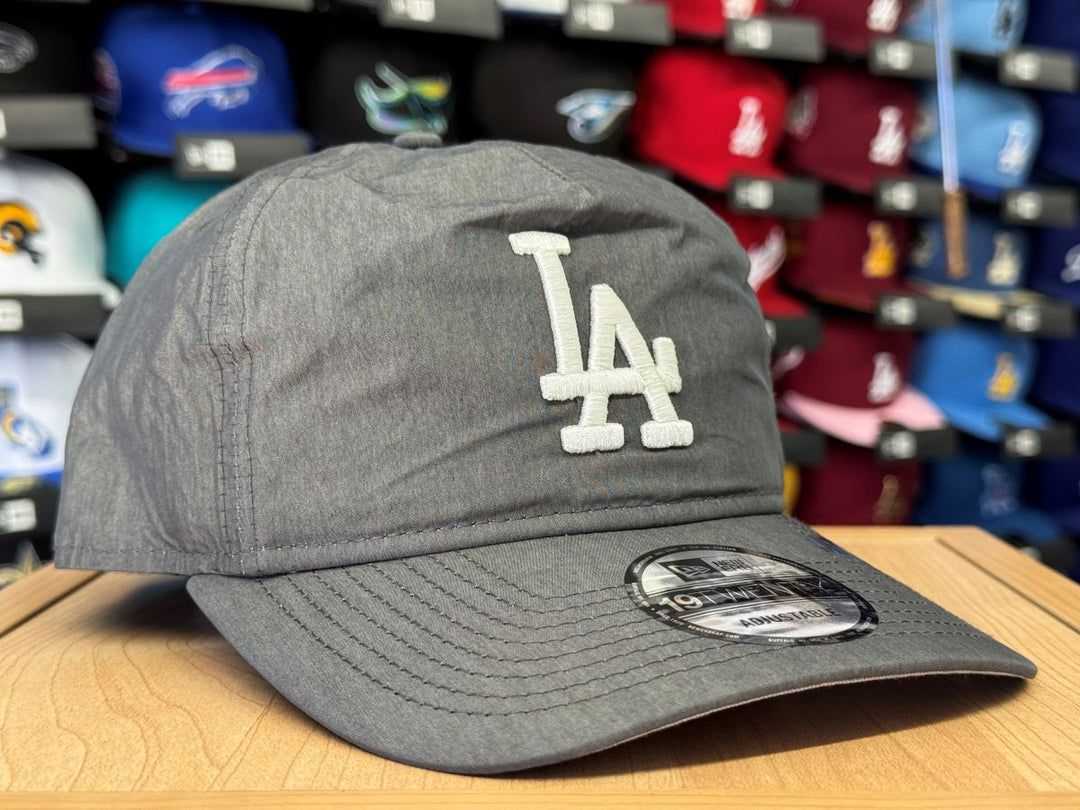 Los Angeles Dodgers Snapback New Era 19TWENTY Adjustable A-FRAME Nylon Hat Cap Graphite - THE 4TH QUARTER