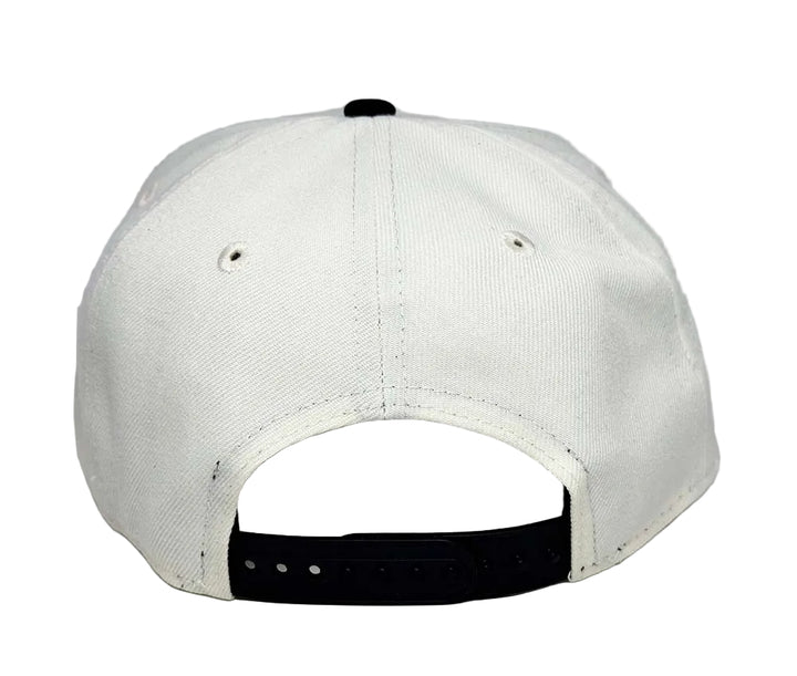 Raiders Snapback New Era 9Forty A-Frame 98 Draft Block Chrome Black Cap Hat - THE 4TH QUARTER