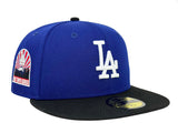 Los Angeles Dodgers Fitted New Era 59Fifty Tokyo Series Sunrise Patch Blue Black Hat