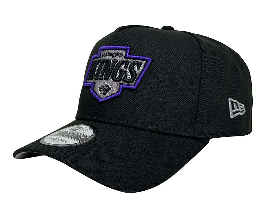 Los Angeles Kings Snapback New Era 9Forty A-Frame 30th Anniversary Patch Black Cap Hat - THE 4TH QUARTER