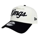 Los Angeles Kings Snapback New Era 9Forty A-Frame Script Logo Chrome Black Cap Hat
