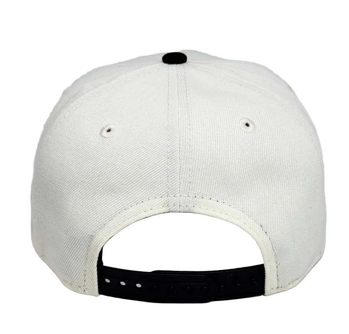 Los Angeles Kings Snapback New Era 9Forty A-Frame Script Logo Chrome Black Cap Hat - THE 4TH QUARTER