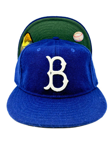 Brooklyn Dodgers Fitted New Era 59Fifty Retro Crown Classic Cap Hat Green UV