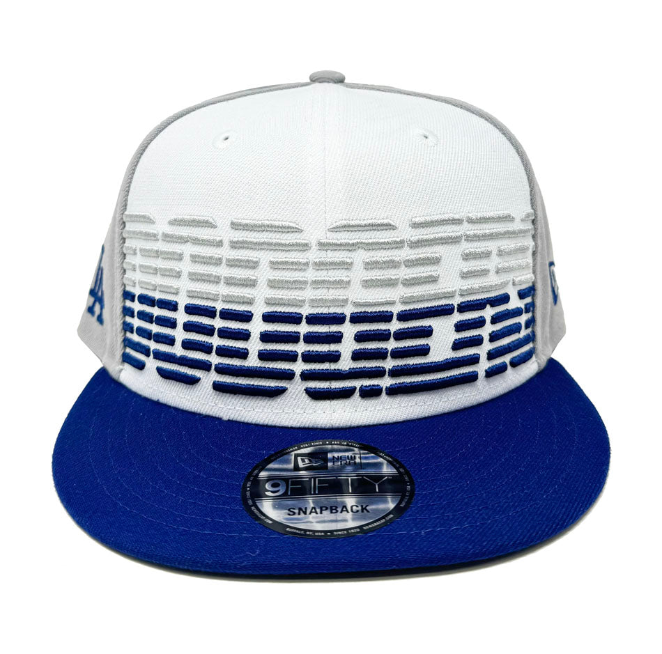 Los Angeles Dodgers Snapback New Era 9Fifty Throwback Grey Blue Cap Hat - THE 4TH QUARTER