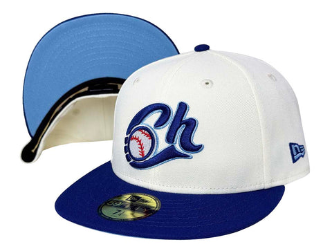 Charros de Jalisco Fitted New Era 59Fifty Chrome Blue Hat Sky UV