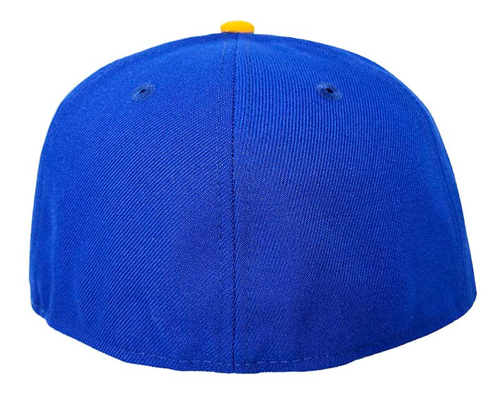 Charros De Jalisco Fitted New Era 59Fifty LMP Blue Gold Hat Cap Grey UV - THE 4TH QUARTER