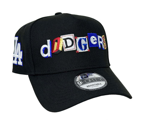 Los Angeles Dodgers Snapback 9Forty New Era A-Frame Ransom Hat Cap Black