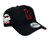 Los Angeles Dodgers Snapback 9Forty New Era A-Frame 100th Anni Black Red Logo Black Hat Cap Red UV