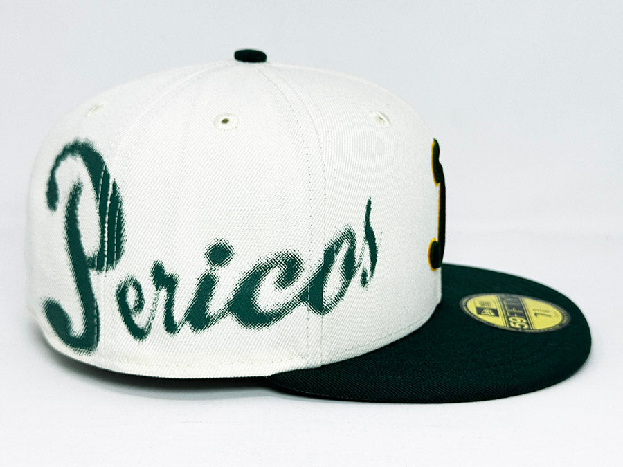 Pericos de Puebla Fitted New Era 59Fifty LMB Spray Paint Chrome Black Hat Cap Grey UV - THE 4TH QUARTER