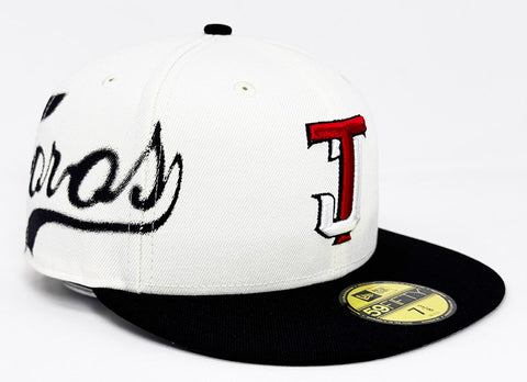 Toros De Tijuana Fitted New Era 59Fifty LMB Spray Paint Chrome Green Hat Cap Grey UV - THE 4TH QUARTER