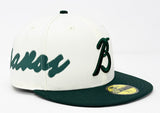 Bravos de Leon Fitted New Era 59Fifty LMB Spray Paint Chrome Green Hat Cap Grey UV - THE 4TH QUARTER