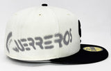 Guerreros de Oaxaca Fitted New Era 59Fifty LMB Spray Paint Chrome Black Hat Cap Grey UV - THE 4TH QUARTER
