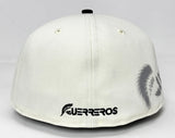 Guerreros de Oaxaca Fitted New Era 59Fifty LMB Spray Paint Chrome Black Hat Cap Grey UV - THE 4TH QUARTER