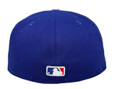 Los Angeles Dodgers Fitted 59FIFTY New Era 2025 Champions Back 2 Back Blue Hat Cap Grey UV - THE 4TH QUARTER