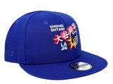 Los Angeles Dodgers Youth Snapback New Era 9Fifty Shohei Ohtani Pop Blue Cap Hat - THE 4TH QUARTER