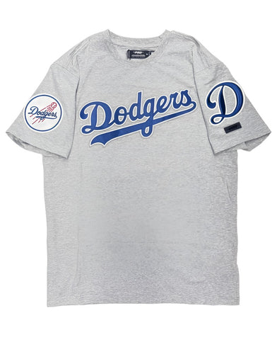 Los Angeles Dodgers Mens T-Shirt Pro Standard Grey Wordmark Tee